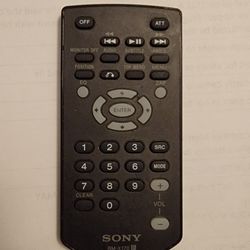 Sony Car Stereo Remote 