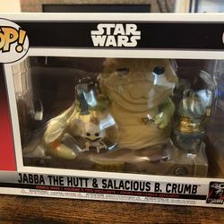 Star Wars Jabba The Hutt And Salacious Crumb 