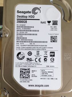 Seagate 2 TB Hard drive