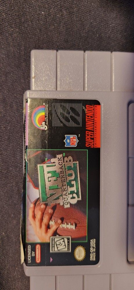 Super Nintendo NfL Quarterback Club