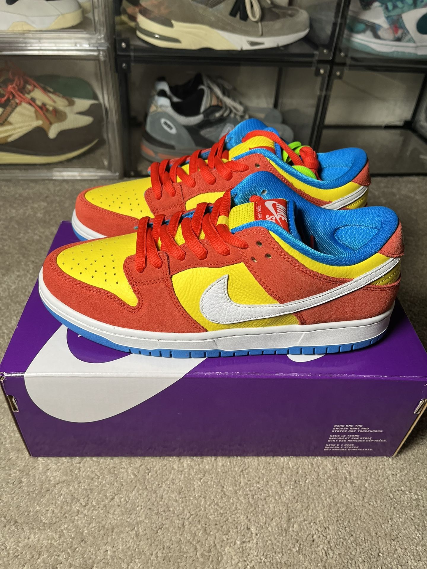 Size 8.5 - Nike SB Dunk Low Bart Simpson 2022 NEW! FAST!