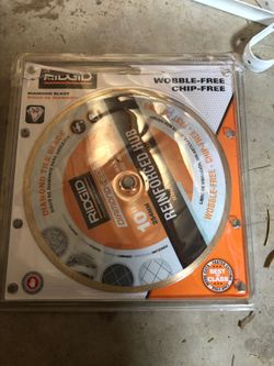 Ridgid diamond blade 10”