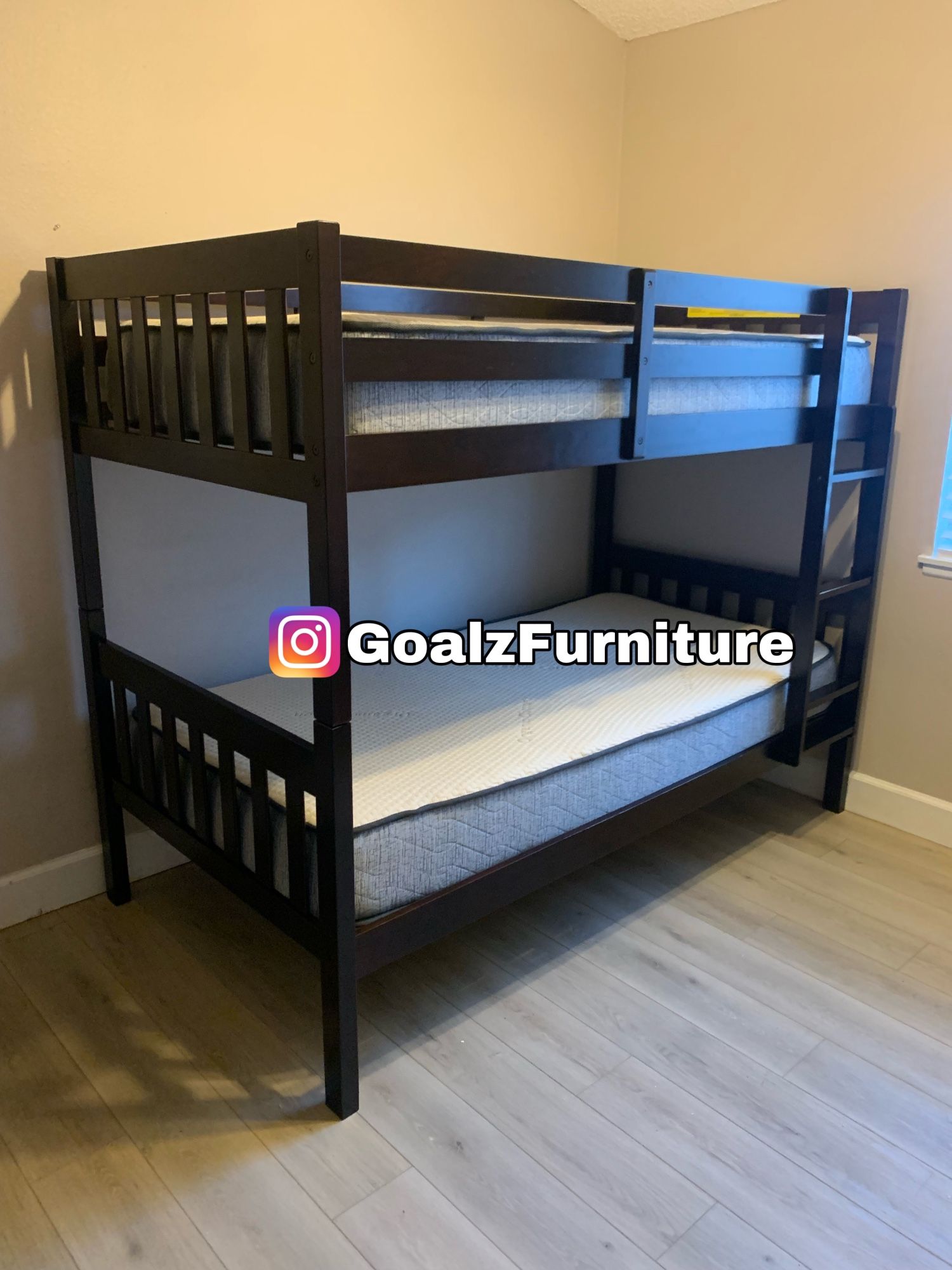$599 Brand New Twin/Twin Bunk Bed With Mattress