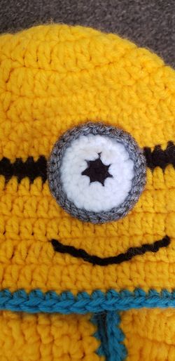 Hand made beutiful minion costume price $15 firm size 1-2 years old