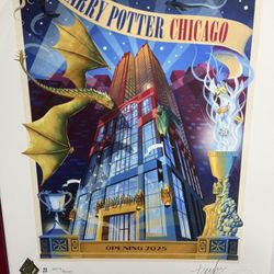 Harry Potter Chicago Minalima Opening Day Signed Print - #207/500