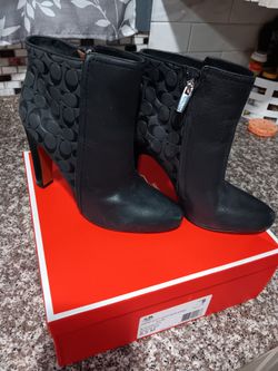 Coach heel boots size 8.5