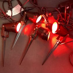 4 Color LED Spotlights with 15 feet Wire