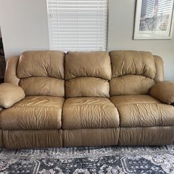 Leather Reclining Couch