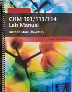 Chemistry Lab Manual for ASU