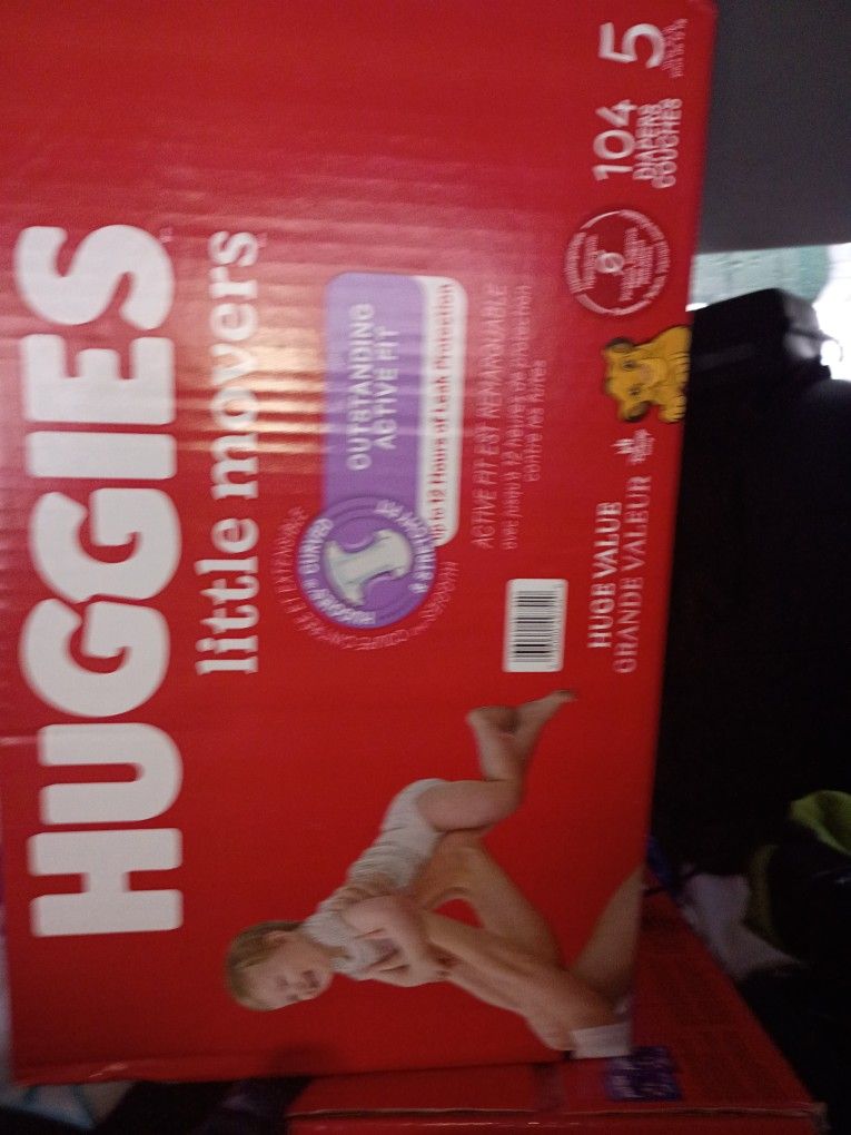 Huggies Diapers Size 4 And 5 Count Is 120 Selling For Cheap Price!