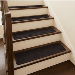 NEW-Non-Slip Stair Tread Mats Set