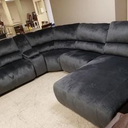 Power Reclining Sectional Available For Immediate Delivery