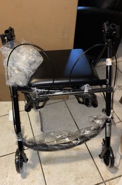 Drive walker senior handicapped black wheels seat