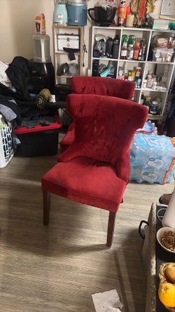 2 Piece Beautiful Velvet chairs