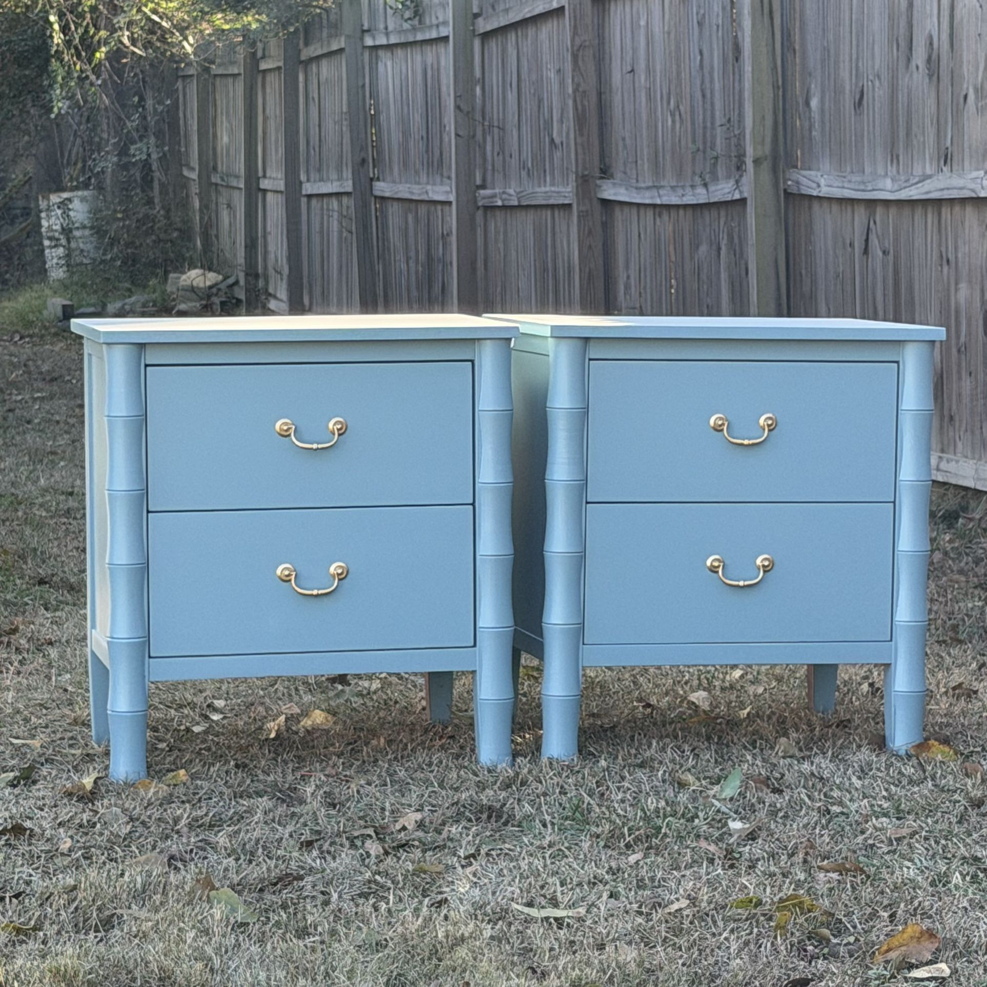 Bamboo Style Nightstand