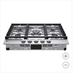LG 30” GAS Cooktop with UltraHeat 20K BTU Burner