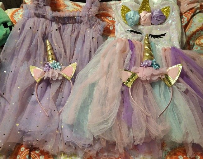 GIRLS 2 & 4 PARTY DRESS & HEADBAND