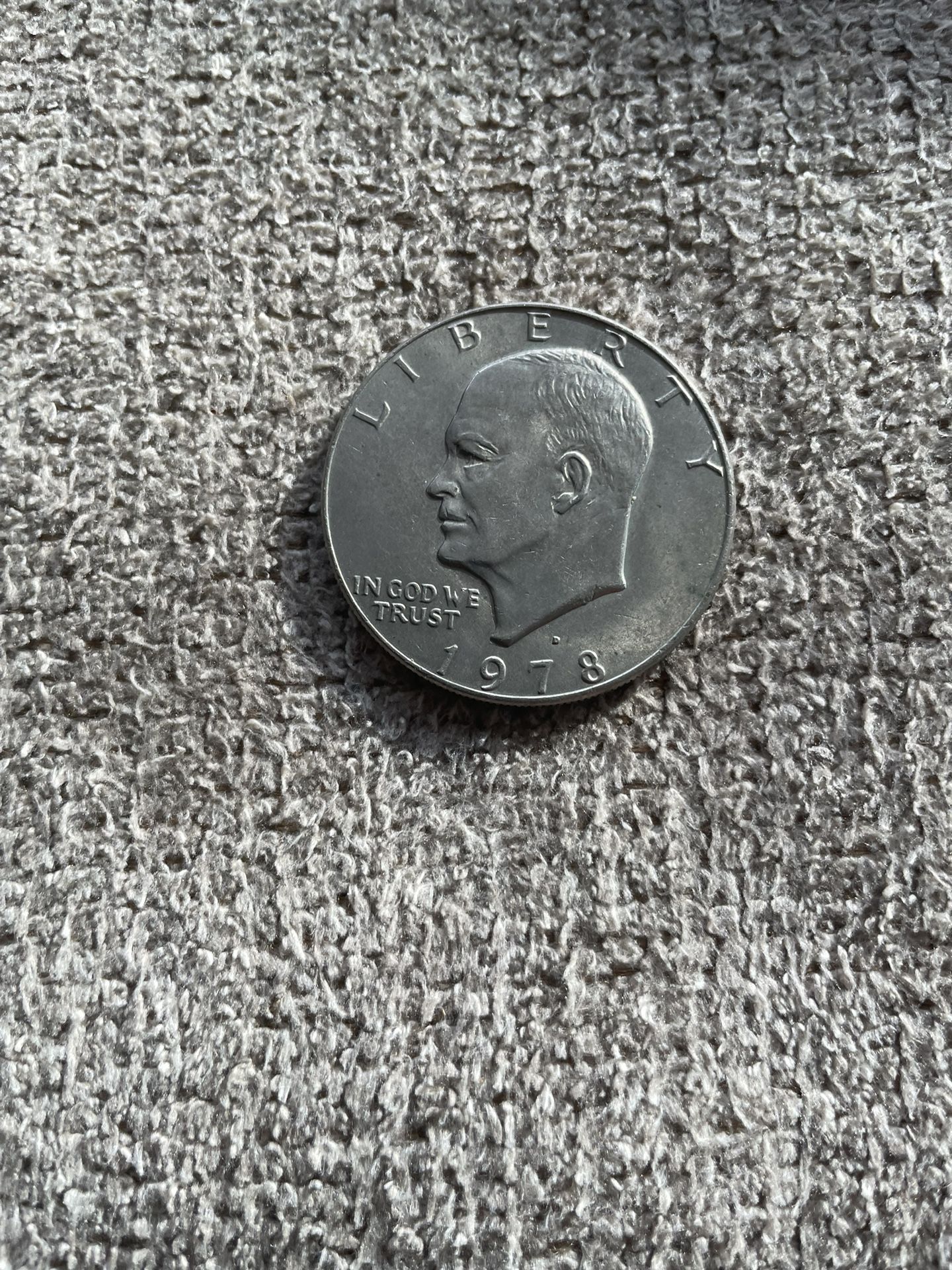 1971 Eisenhower, one dollar coin uncirculated