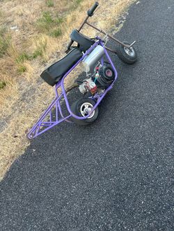 Gts mini bike with wheelie bar