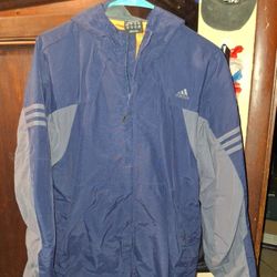 Small Adidas Jacket Navy Blue