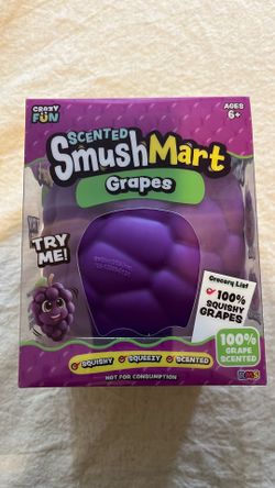 Smush mart scented grapes squishy toy
