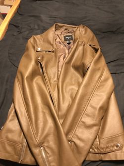 Forever 21 large leather jacket