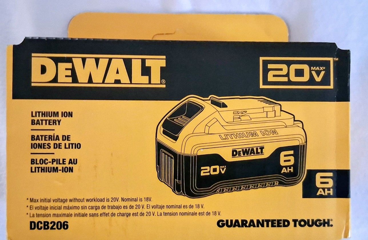 DeWalt 20v 6ah Battery 