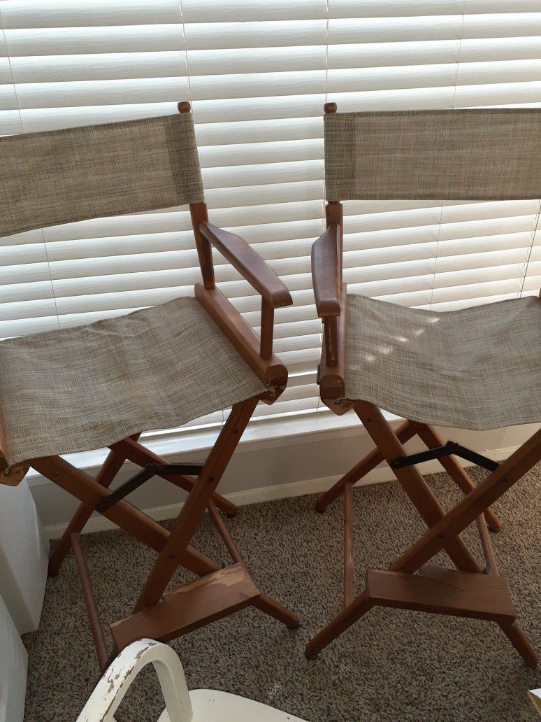 Director's Folding Chairs  Bar Height 