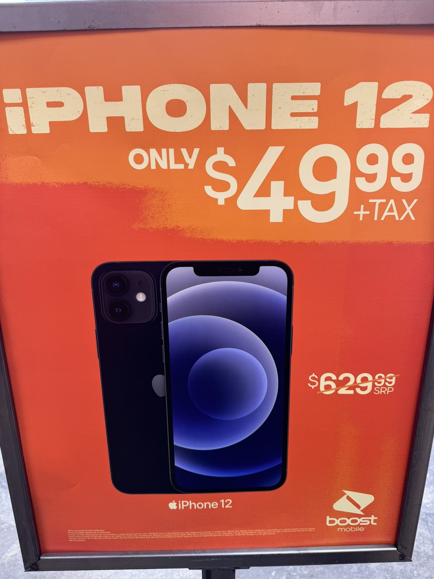 iPhone 12 49.99 When You Switch To Boost Mobile