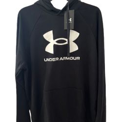 Men’s Under Armour Rival Fleece Hoodie Medium Tall Pullover Logo Sweatshirt UA NWT