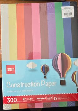 Office Depot Construction Paper 300 Sheets