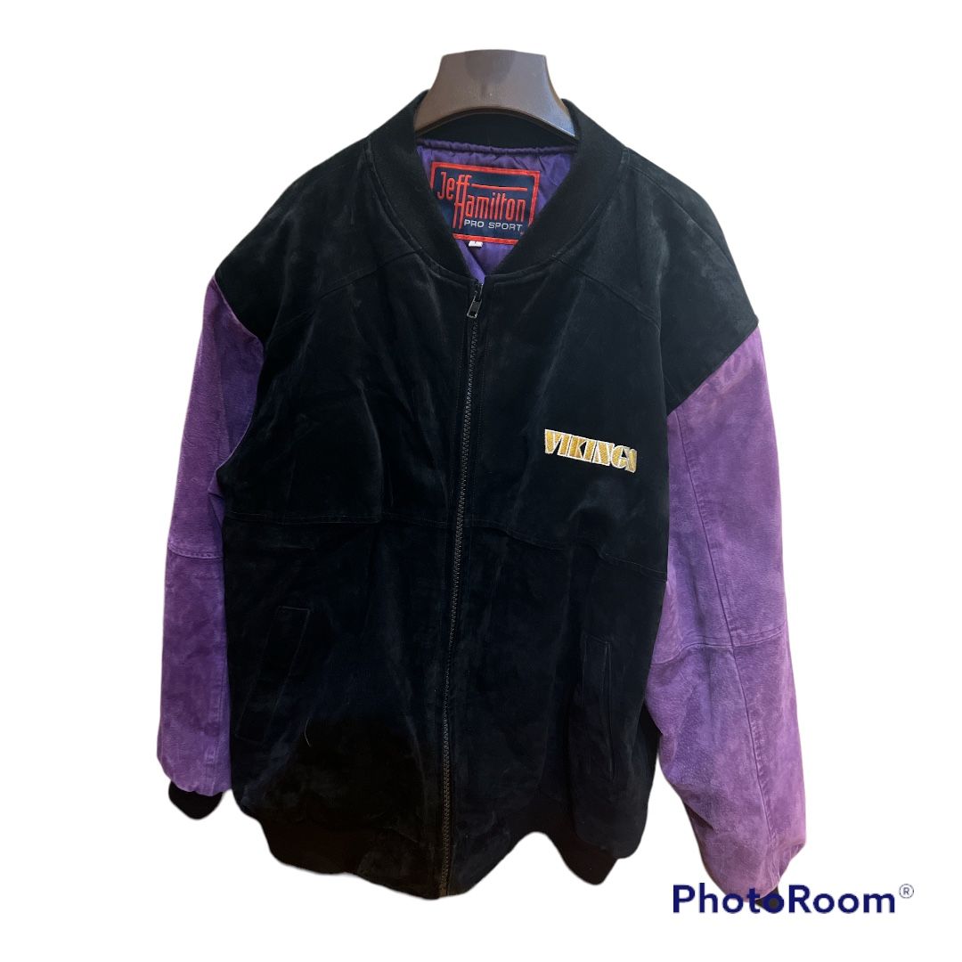 Vintage Vikings Bomber Jacket Jeff Hamilton