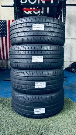 ✅ 4 USED TIRES 245/40ZR18 PIRELLI CINTURATTO P7 ALL SEASON USED TIRES 245 40 18