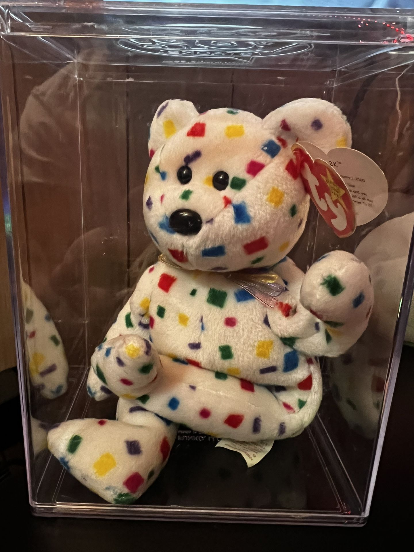 2K Confetti Beanie Baby Bear (error)