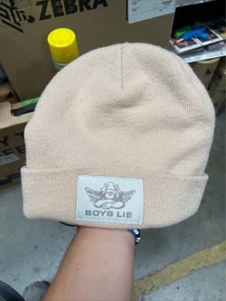 Boys Lie Beanie Light Pink Knit