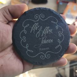 Custom Laser Engraved Coasters