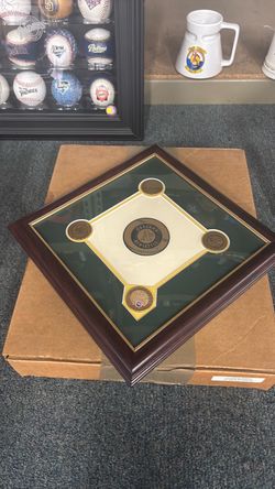 Highland Mint Oakland Athletics Infield Dirt Numbered Plaque