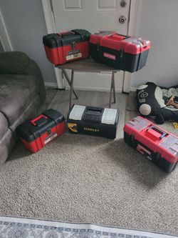 5 TOOLBOX 🧰  LOT CRAFTSMAN/STANLEY 