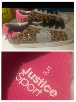 New Justice Athletic Shoes Size 5