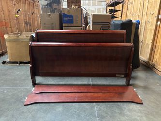 Sleigh king head board footboard
