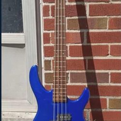 Bass Guitar Fender Squire MB 4 Metallic Blue