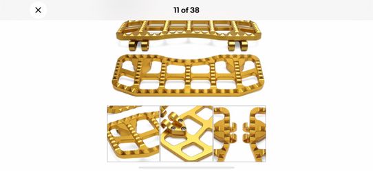 Gold floorboards and pegs