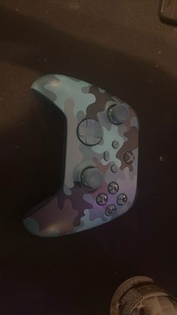 Blue Camo Xbox Controller