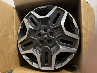 Oem Hyundai Santa Fe Rims 4 Pcs 2021 To 2024 /19” Wheels With Lug Nuts OBO