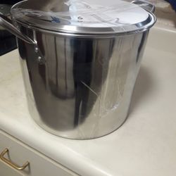 New Stainless Steel Stock Pot 