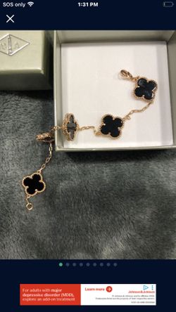 Rose gold black van Cleef bracelet