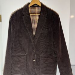 Dark Brown Corduroy Blazer 