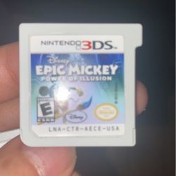 Nintendo 3ds Epic Mickey Power Of Illusion Cartridge Game