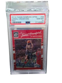 2016 Jamal Crawford /99 Red #28 Panini Gem 10 PSA ! (AZP032326)
