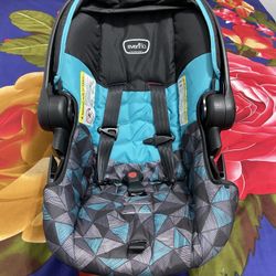 Infant Car Seat (Dallas Blue), with Car attachment